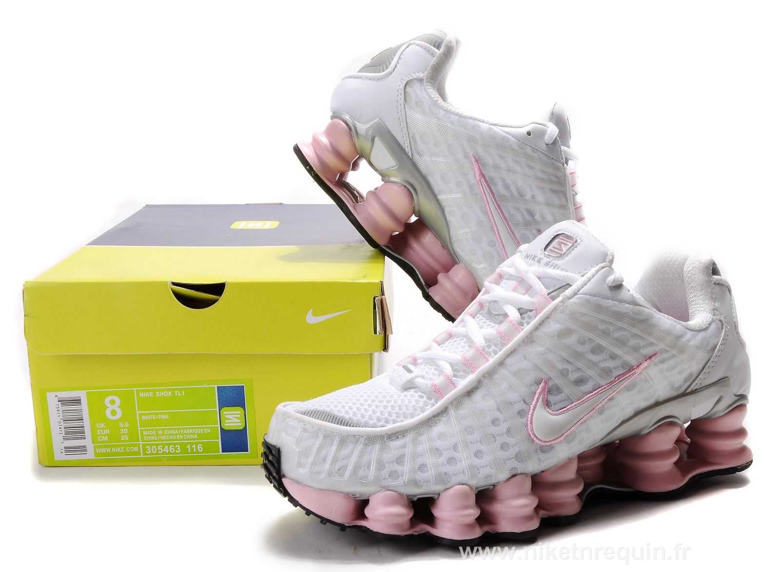 rose et blanc nike shox TL1 (3).JPG
